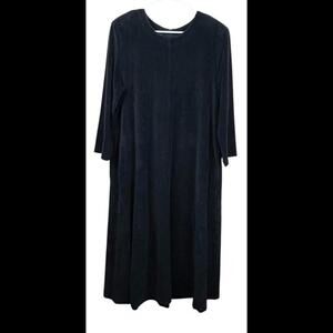 Vintage Diamond Tea Velvet Back Zipper ‎ Robe House Coat Gown Black Size Large